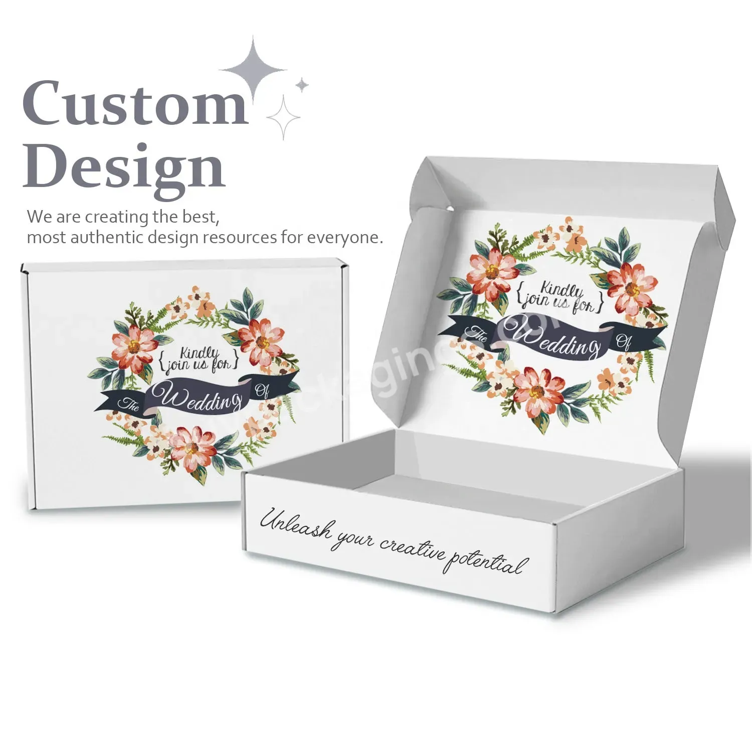 Romantic Good Price Elegant Handmade Pink Color Printing Wedding Favors Gift Box