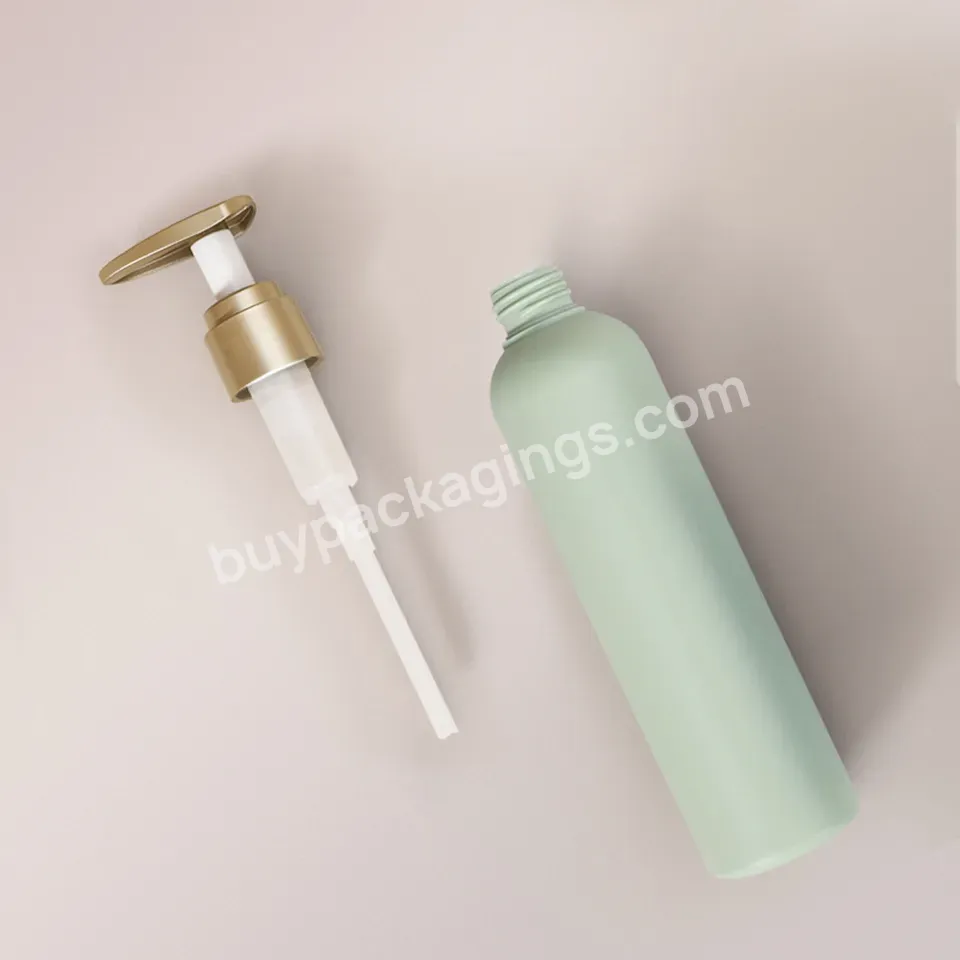 Round 260ml 200ml Soft Touch Hdpe Body Cream Skin Care Conditioner Packaging Plastic Lotion Pump Bottle