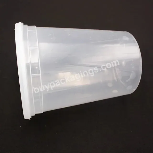 Round 8 16 32oz Microwave Plastic Pp Clear Deli Container With Lid