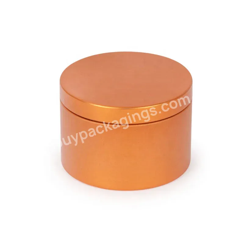 Round 8oz Metal Tin Cans Empty Gift Box Candy Candle Container Jars Multifunctional Storage Tin Can For Candles