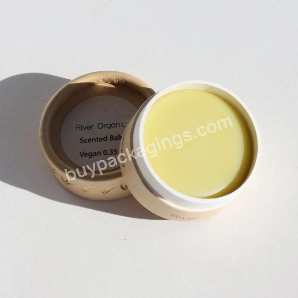 Round box for fragrance aftershave balm oil prevent cylinder gift box packaging perfume oil body balm