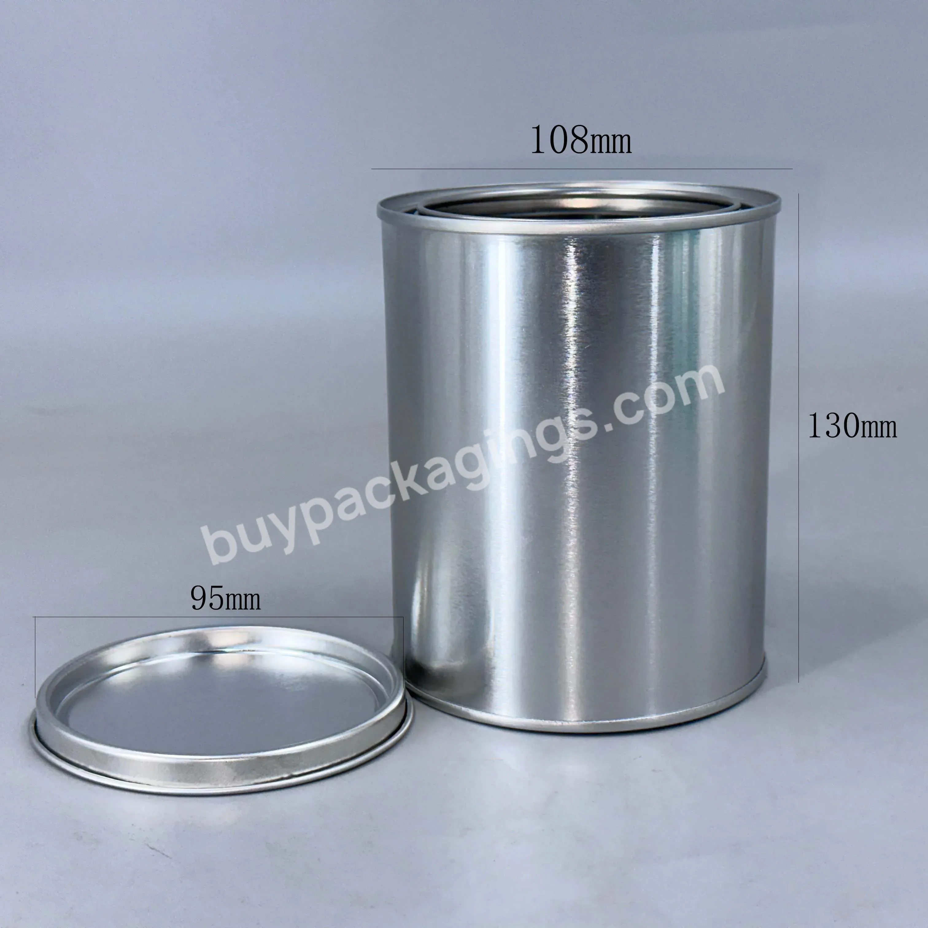 Round Empty General Line Metal Tin Cans Unlined Quart Pint Gallon Sizes