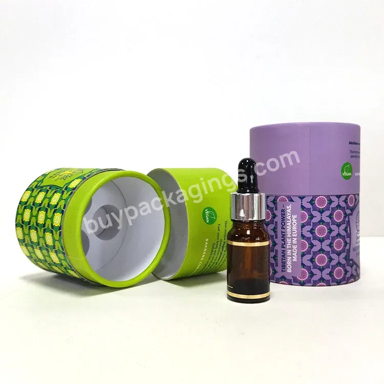 Round Luxury Serum Skincare Hair Oil Amber Glass Eye Dropper Bottle 5ml 10ml 15ml 30ml 100ml With Paper Box Tube