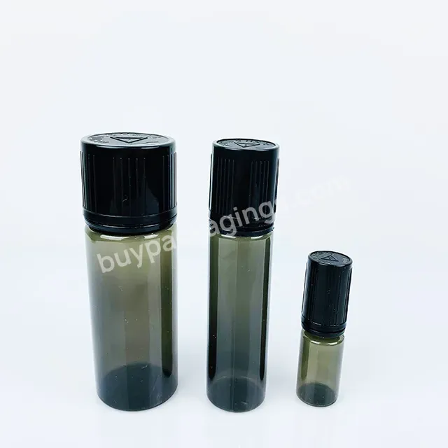 Round Pet Pe Empty Liquid Plastic Dropper Bottle Shortfill Bottle