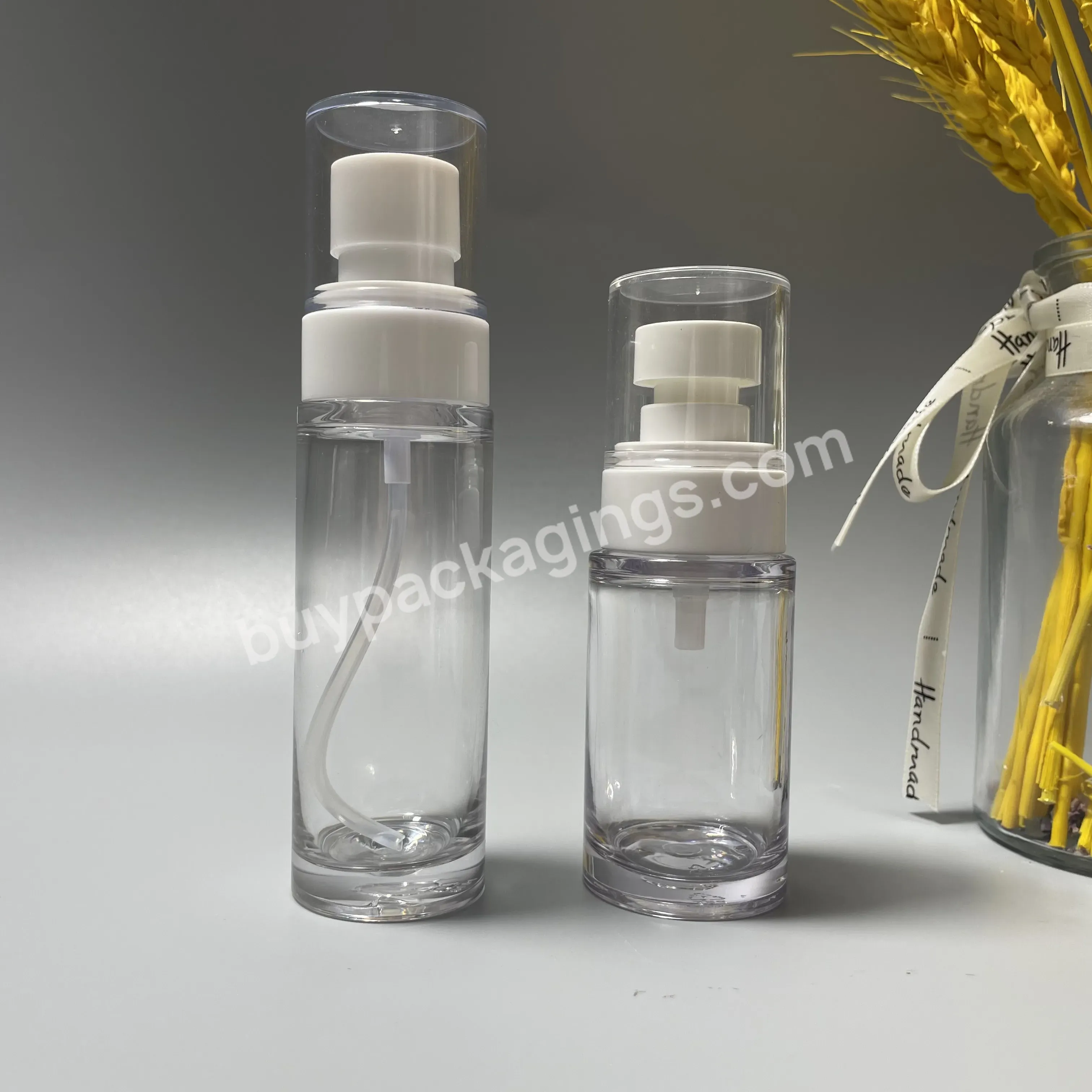 Round Petg 30ml 60ml 80ml 100ml Fine Mist Spray Pump Empty Small Plastic Mist Sprayer Bottle