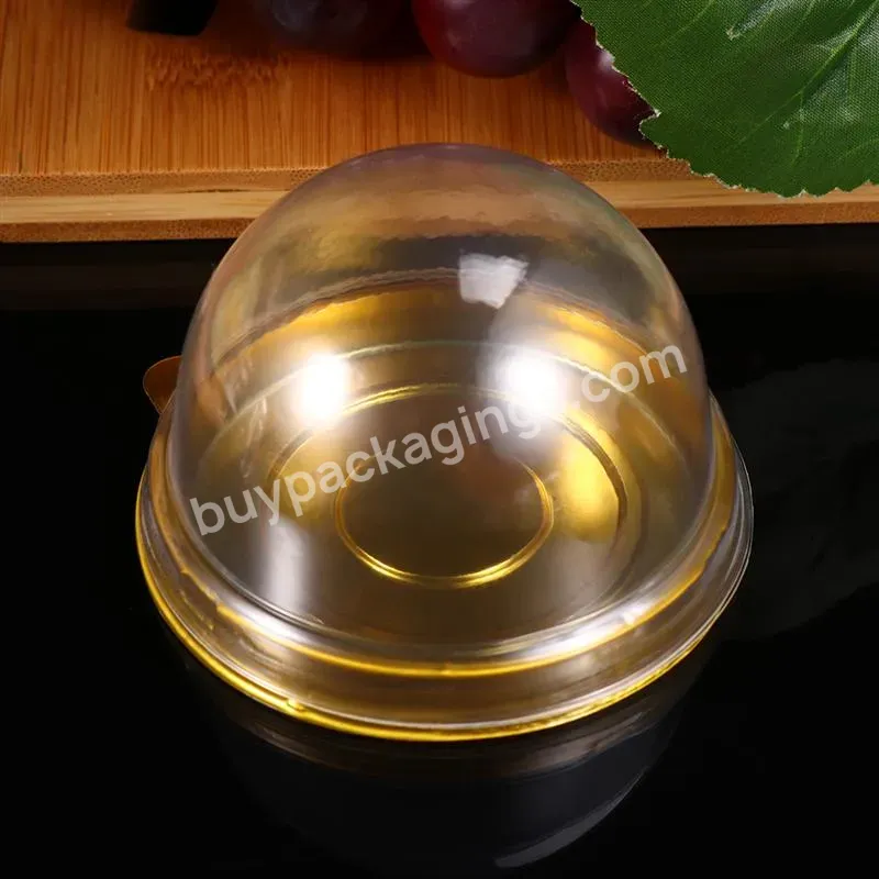 Round Plastic Egg-yolk Puff Blister Box Container Mooncake Dome Boxes Baking Packing Box