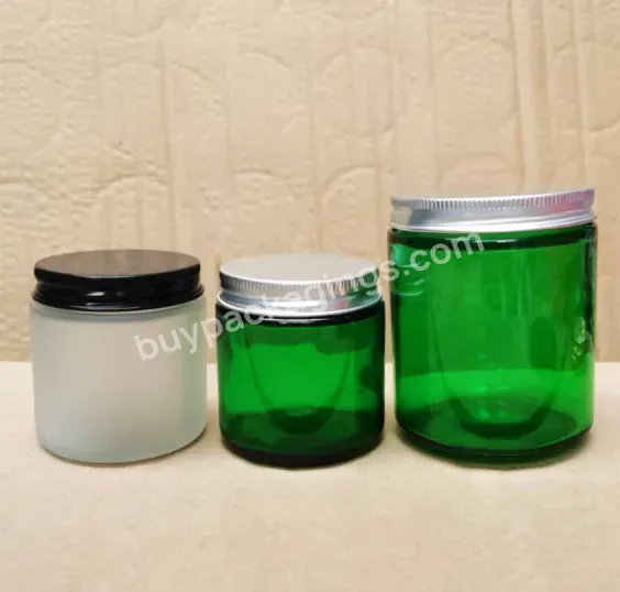 Round Shape Glass Jars For Candle Making Gold Candle Jar With Lid Cup Glass Candle With Label