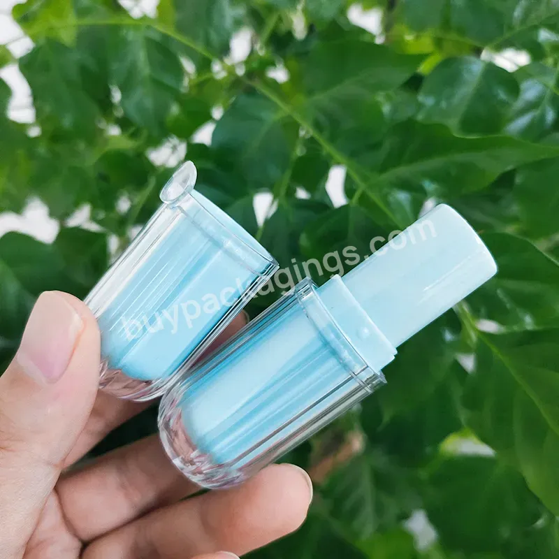 Round Shaped Lipstick Tubes Lip Balm Luxury Transparent Empty Lip Gloss Containers Tubes Custom Logo