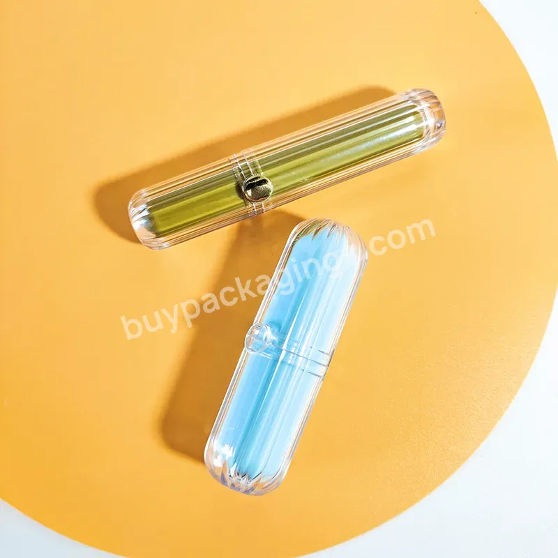 Round Shaped Lipstick Tubes Lip Balm Luxury Transparent Empty Lip Gloss Containers Tubes Custom Logo - Buy Fancy Lip Gloss Tubes,Round Lipstick Container Tube,Good Lipstick Tube Manufacturer.