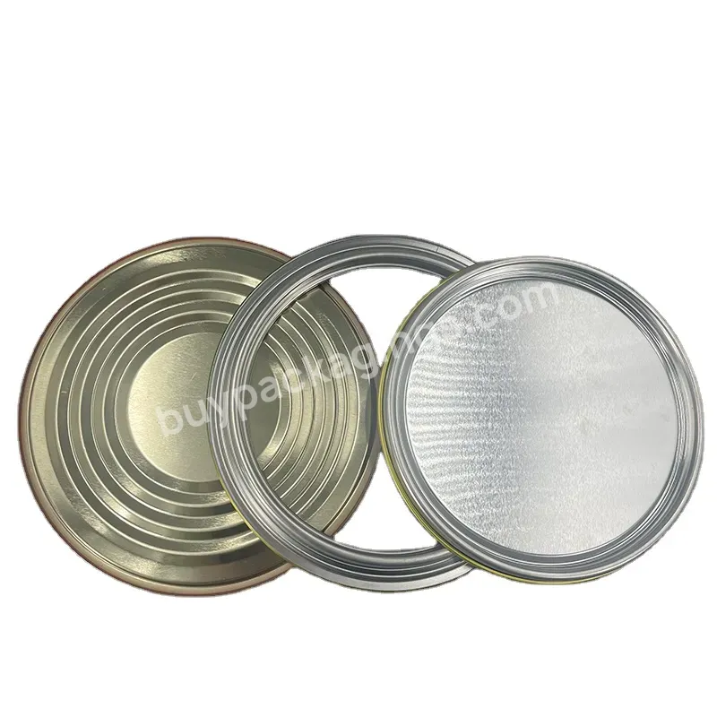 Round Tin Can Lid Ring Bottom Tinplate Components Metal Cover For Food Can