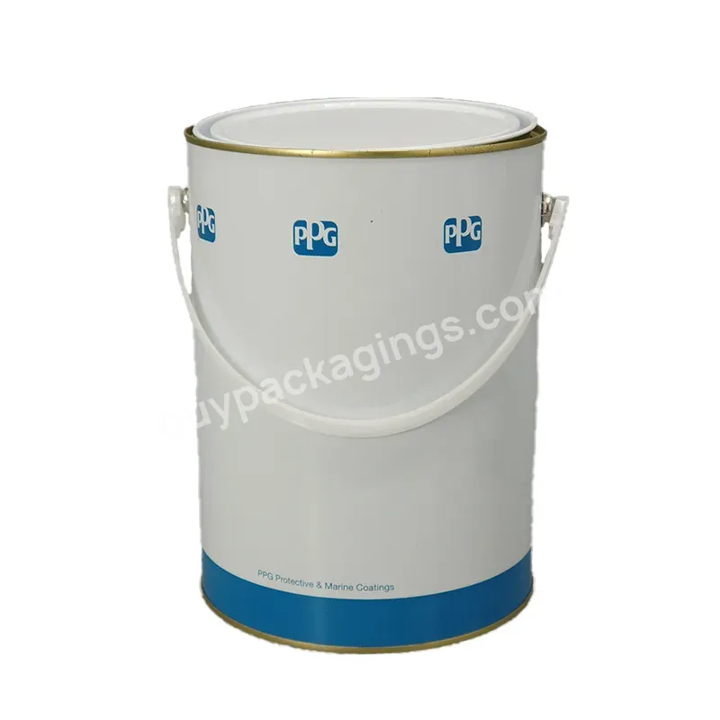 Round Tin Can With Tight Lid For Paint Use Hot Sale Factory Price Small Galvanized Tin Bucket Tinplate Bucket Pail/drum