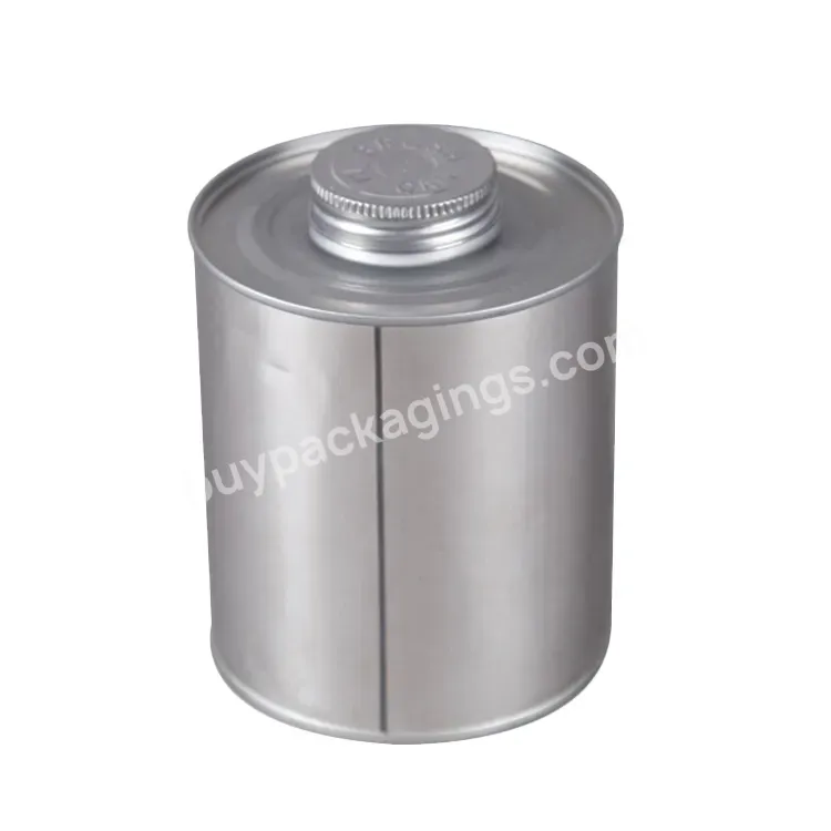 Round Tin With Brush,Pvc Glue Can,118 Ml. Factory Direct Sale