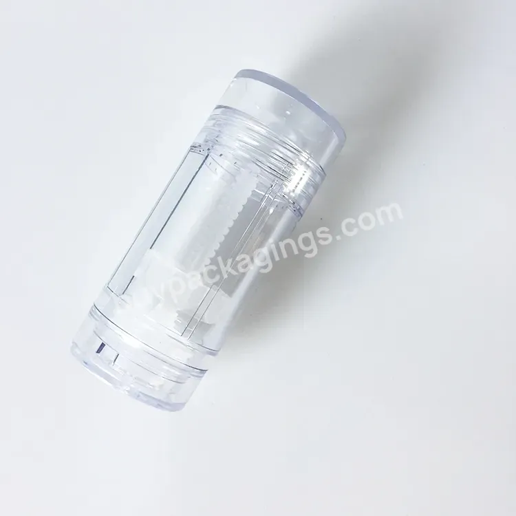 Round Twist Up Deodorant Tube Clear Color 15ml 30ml 50ml 75g Empty Plastic Deodorant Container