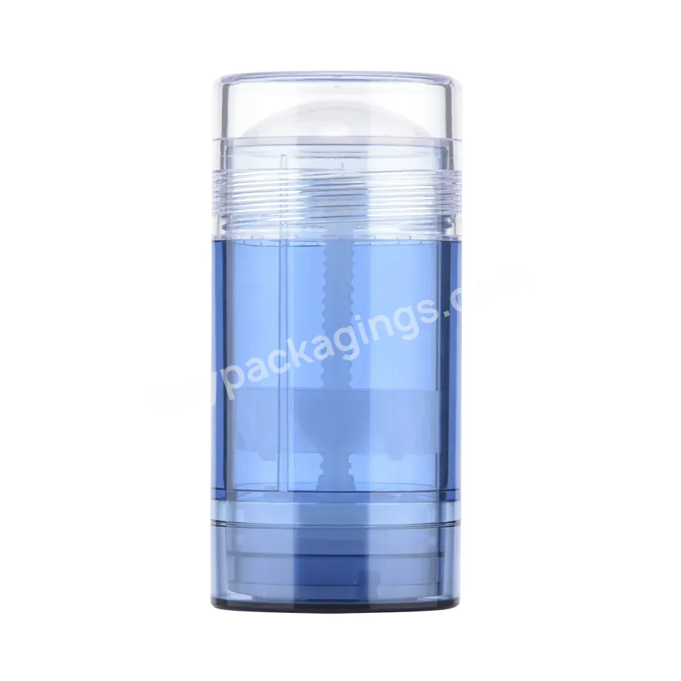 Round Twist Up Salve Plastic Deodorant Tube 100ml 200ml Blue Yellow Portable Empty Plastic Deodorant Stick Container