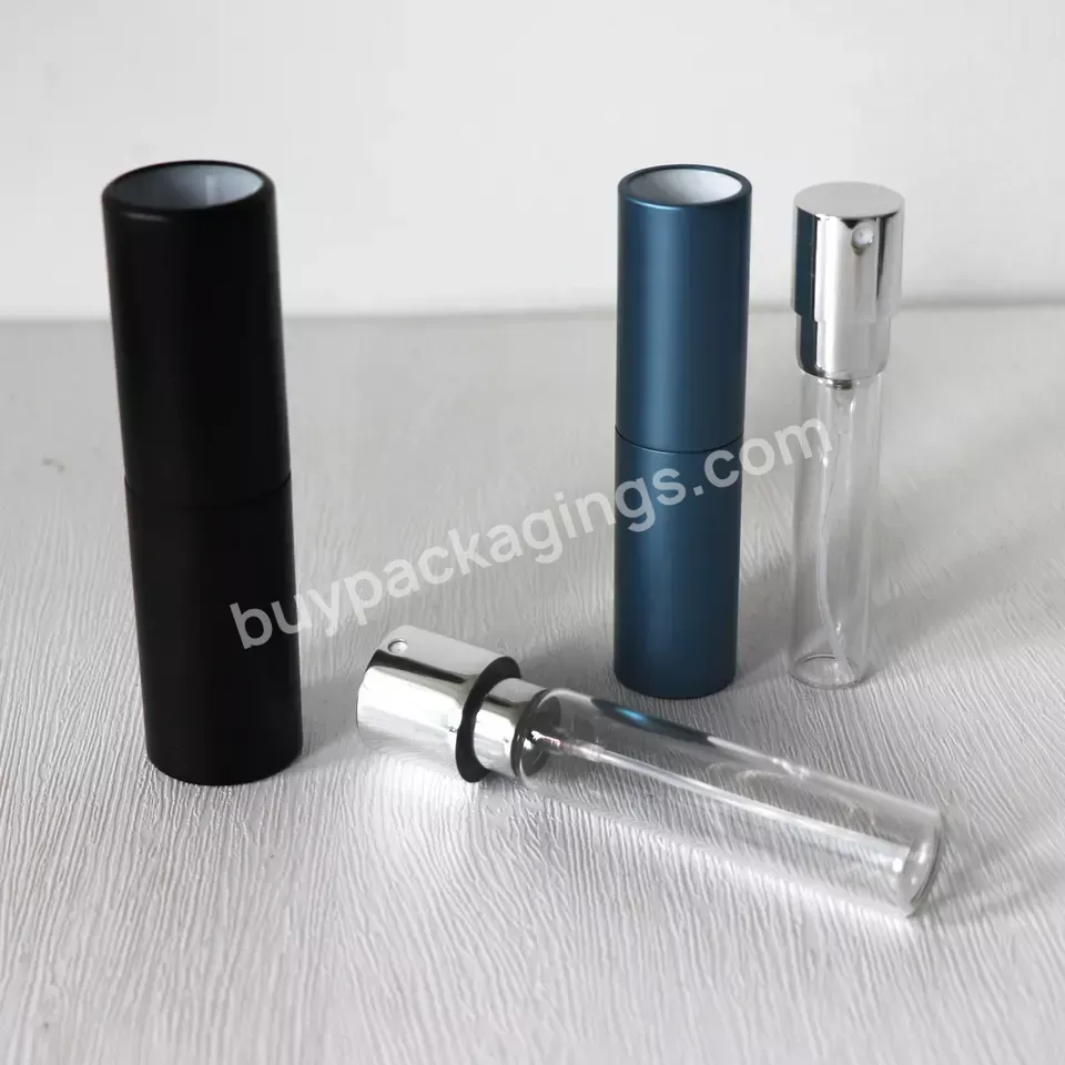 Rts Round 5ml 10ml Twist Up Metal Spray Bottle 8ml Aluminium Portable Refillable Perfume Atomizer