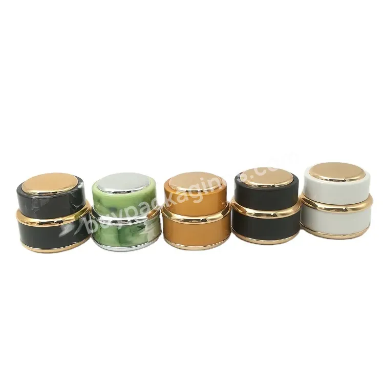 Ruipack Factory Hot Sale Empty Plastic Acrylic Round Transparent Cosmetic Cream Jar 5g 7g 15g 30g 50g