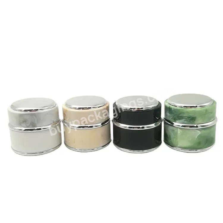 Ruipack Factory Hot Sale Empty Plastic Acrylic Round Transparent Cosmetic Cream Jar 5g 7g 15g 30g 50g