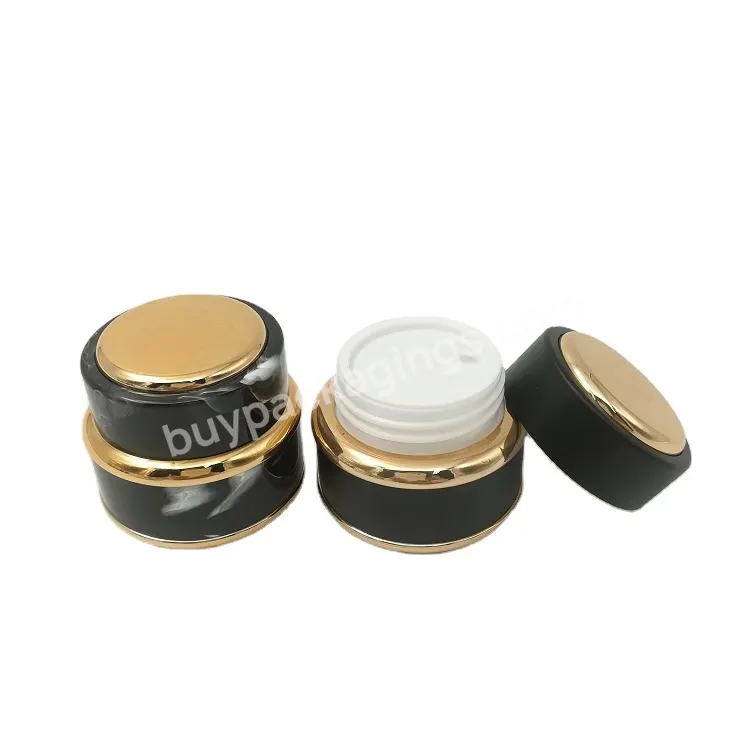 Ruipack Factory Hot Sale Empty Plastic Acrylic Round Transparent Cosmetic Cream Jar 5g 7g 15g 30g 50g