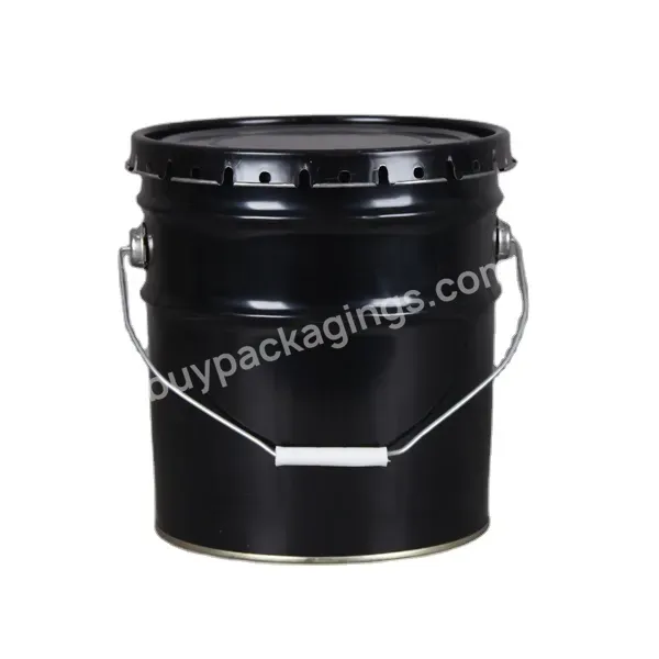 Rustproof 3.5 Gallon Metal Bucket Lug Lid