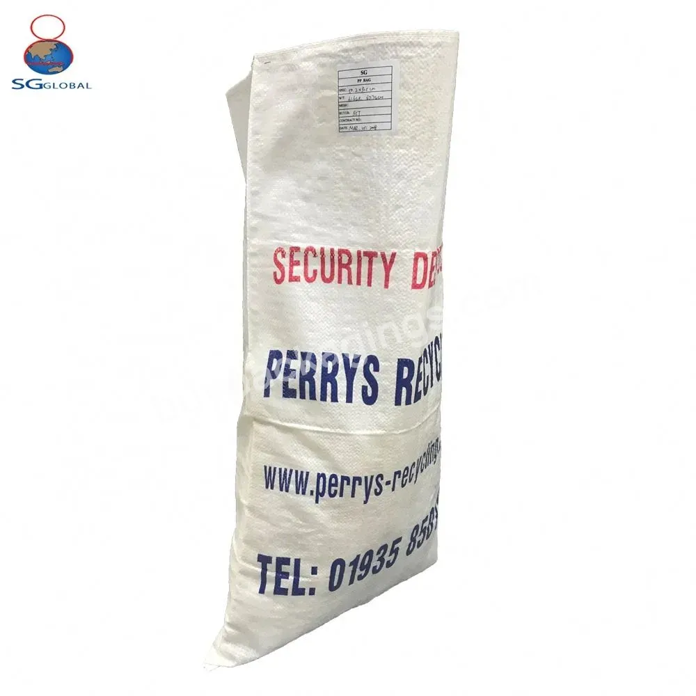 Sale 25kg 50kg Recycled Bopp Laminated Polypropylene Shopping Sacks Pp Woven Bag For Packing Rice Flour Bean Mining
