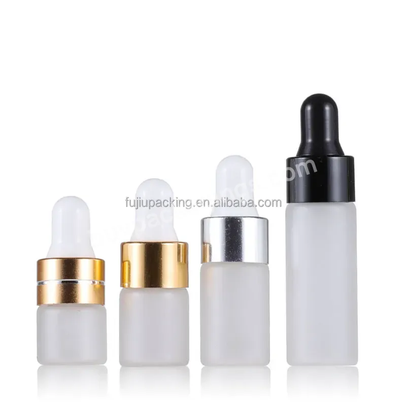 Sample Bottles 5ml 3ml 2ml 1ml Empty Essential Oil Pink/clear/brown Glass Dropper Bottle With Rose Gold Dropper