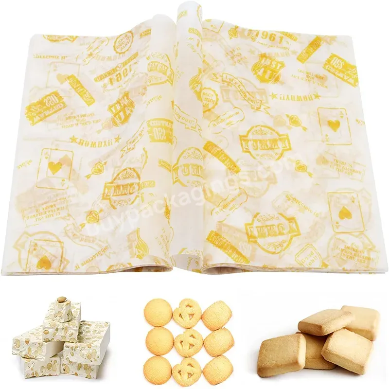 Sandwich Paper Grease Proof Paper Picnic Wrapping Tissue For Cookies Caramel Sandwich Paper