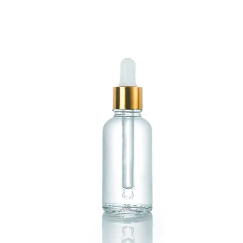 Scale Line Essential Oil Packaging Multi Size Clear Glass Dropper Bottle