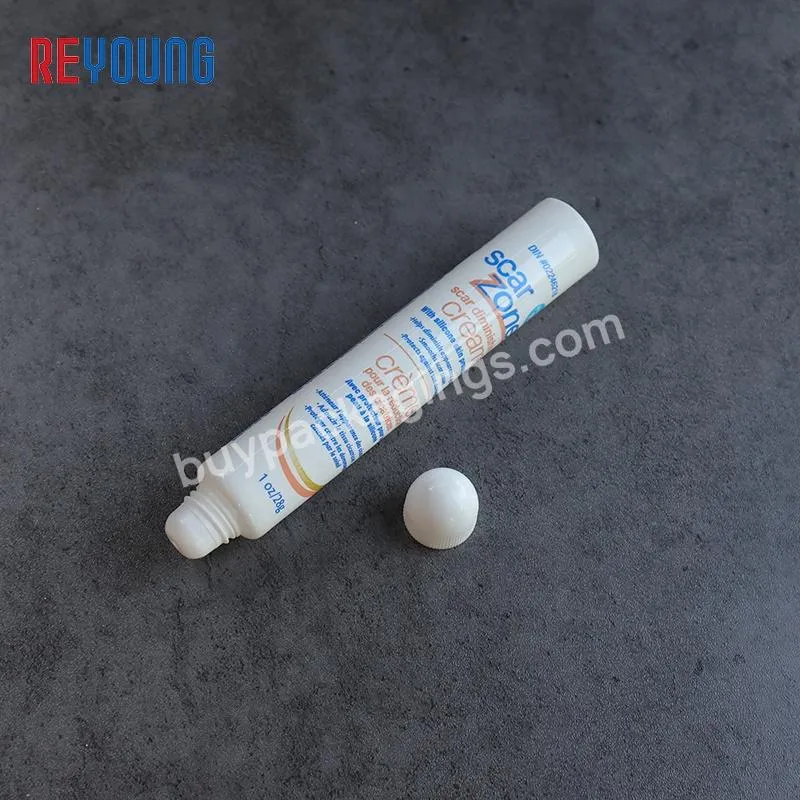 Scar Diminishing Cream Squeeze Soft Packaging Tubes Recycled Biodegradable Plastic Tube With Screw Cap For Medicines