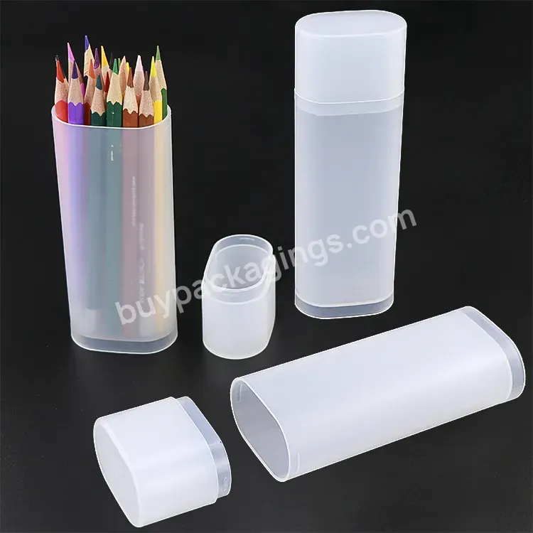 School Easy Wash Travel Kit Pencil Storage Case Crayon Holder Pastel Stationary Box Plastic Pen Holder Organizer