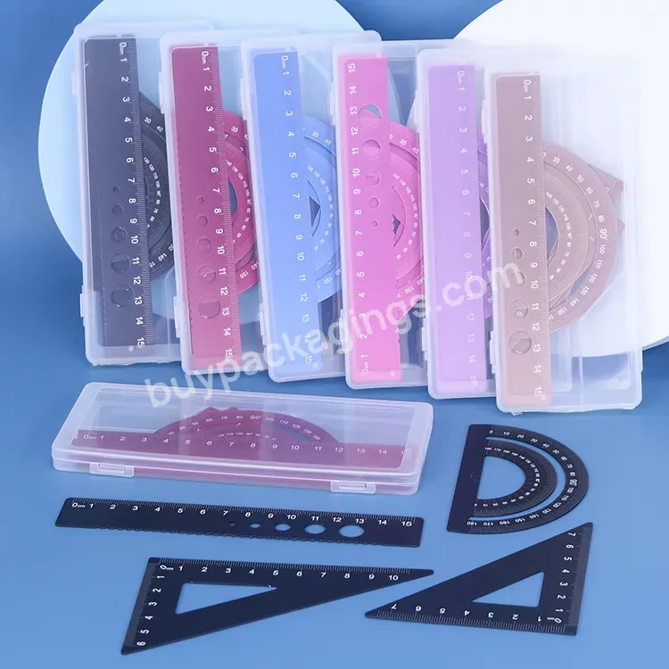 School Stationary Metal Darwing Mathematical Compass Set Aluminum Alloy Triangle Ruler Protractor In Geometry Box Math Set - Buy Mathematical Compass Set,Geometry Box Math Set,Triangle Ruler.