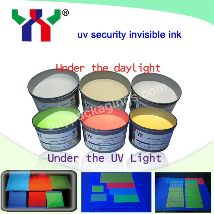 Screen Printing Uv Invisible Ink,Colorless To Blue