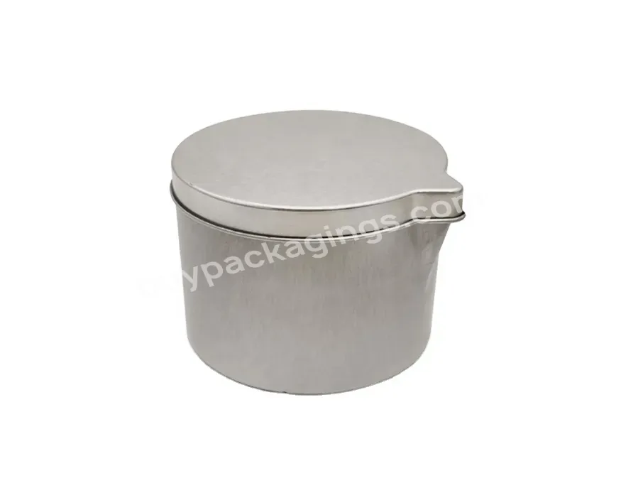 Seamless Candle Jar With Spout For Wax Pouring 6oz Message Candle Tin With Spout