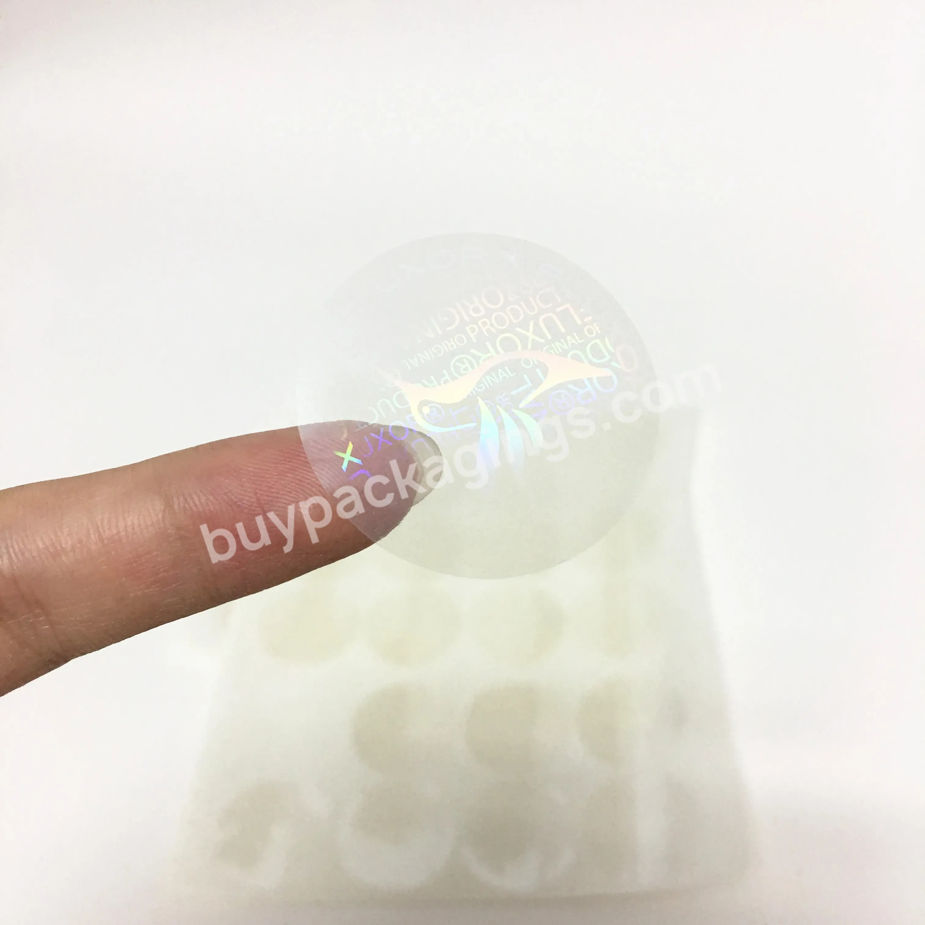 Security Custom 3d Anti-fake Transparent Hologram Sticker