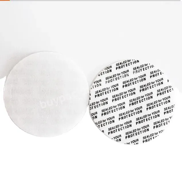 Self Adhesive Pressure Sensitive Bottle Cap Aluminum Seal Liner/gasket/lid Pe Foam Cap Liner Sealed For Your Protection