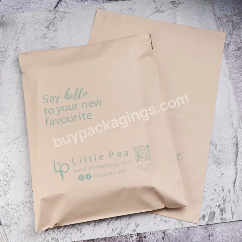 Self Adhesive Sealed Nude Plastic Mail Packaging Mailer Polys Shipping Packing Courier Flyer Bag For Cloth