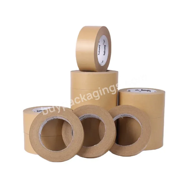 Self Adhesive Water Activated Kraft Paper Gummed Packing Tape For Packaging Boxes