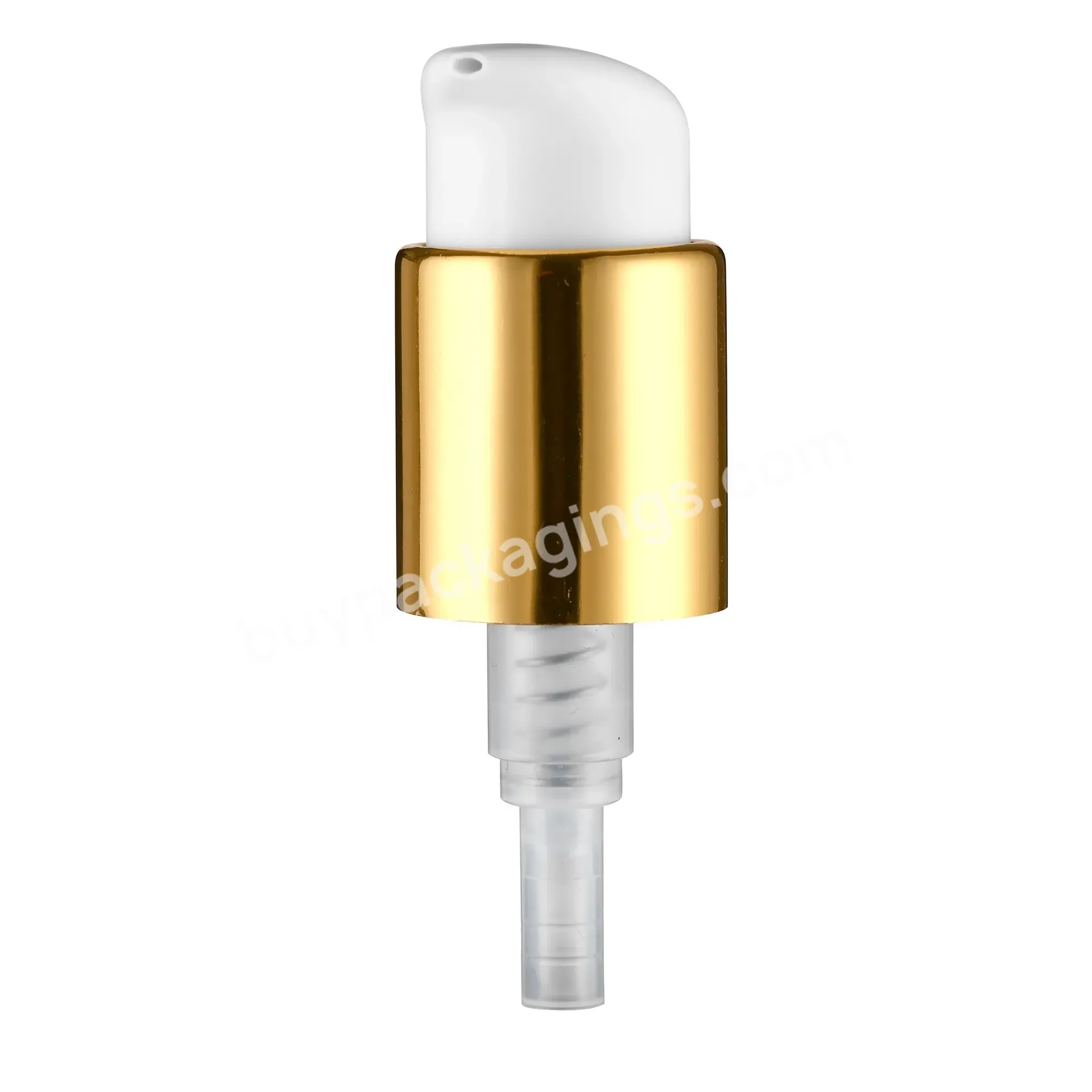 Self Lock 24mm 24/10 Large Dosage Output 0.65cc Gold Smooth Plastic Aluminum Treatment Dispenser Pump - Buy Treatment Pump,Large Output Pump,Smooth Pump.