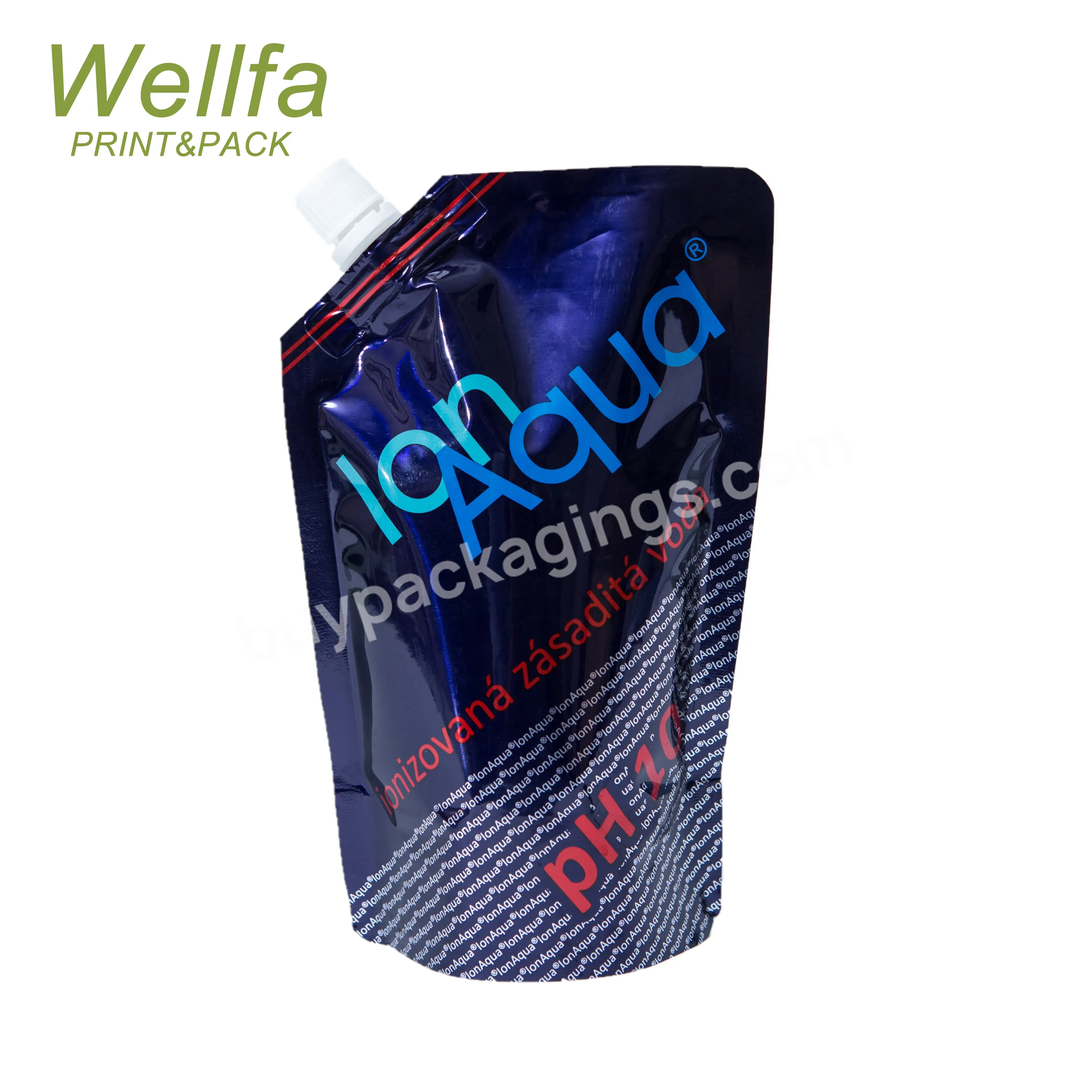 Shampoo Packaging Liquid Pouch With Top Spout Bag