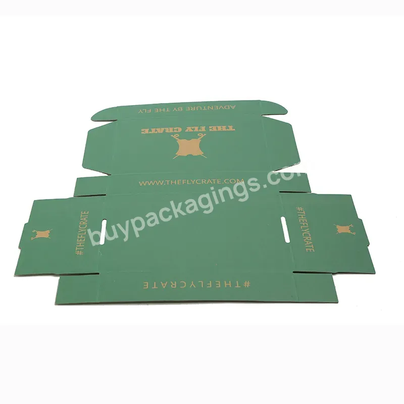 Shanghai Factory Recycled Materials Custom Print Logo 3 Ply Corrugated Box Clothing Packaging Shipping Mailer Box
