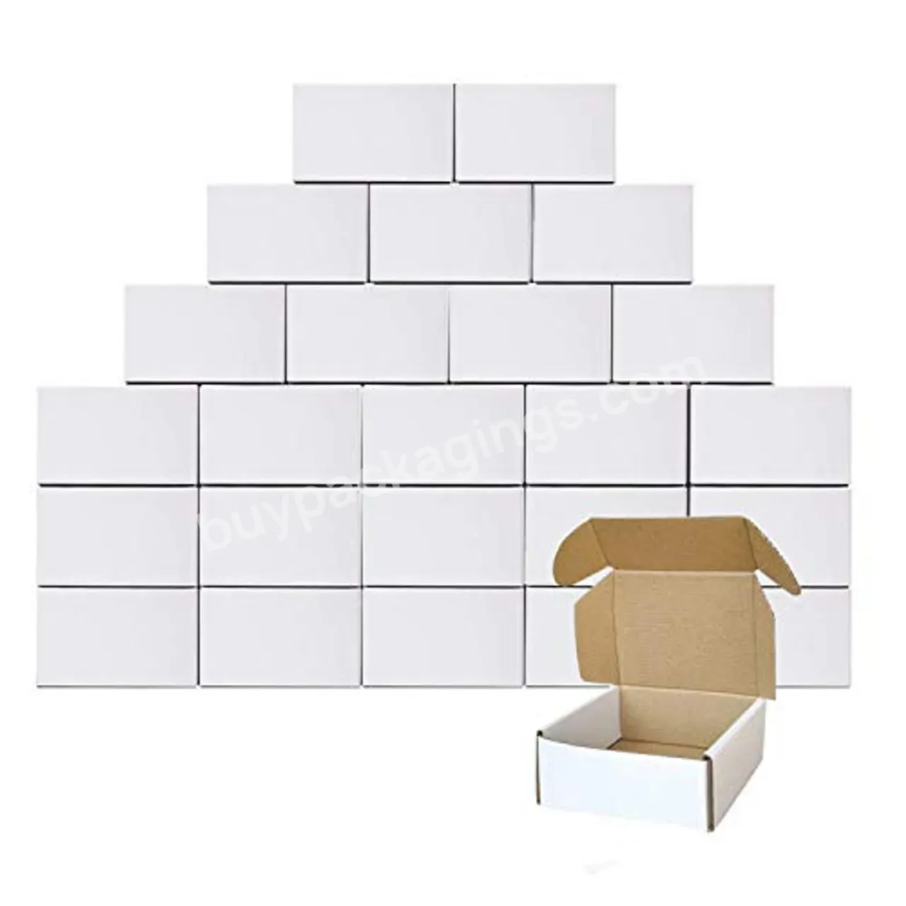 Shanghai Forests Kraft Packaging Matte Black White Shipping Kraft Mailer Box White Inside