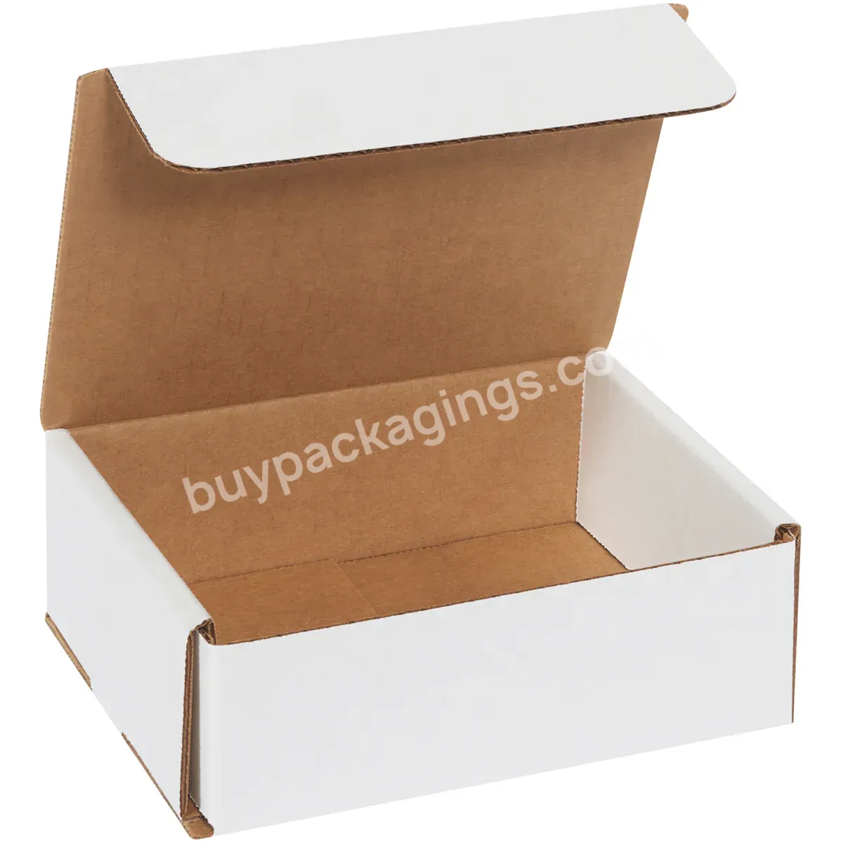 Shanghai Forests Kraft Packaging Matte Black White Shipping Kraft Mailer Box White Inside