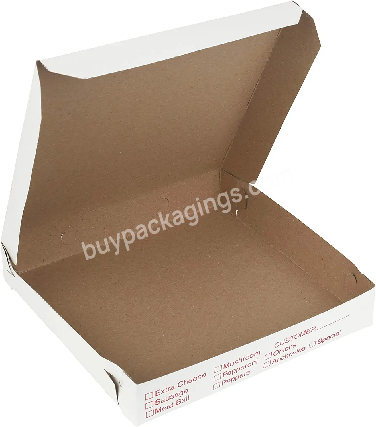 Shanghai Manufacturer Custom Printed Pizza Box Wholesale Pizza Paper Packing Box