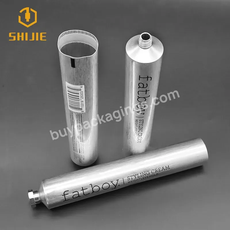 Shijie Eco Friendly 50ml 100ml 150ml 200ml Aluminum Tube Packaging Collapsible Tube For Hair Loss Cream