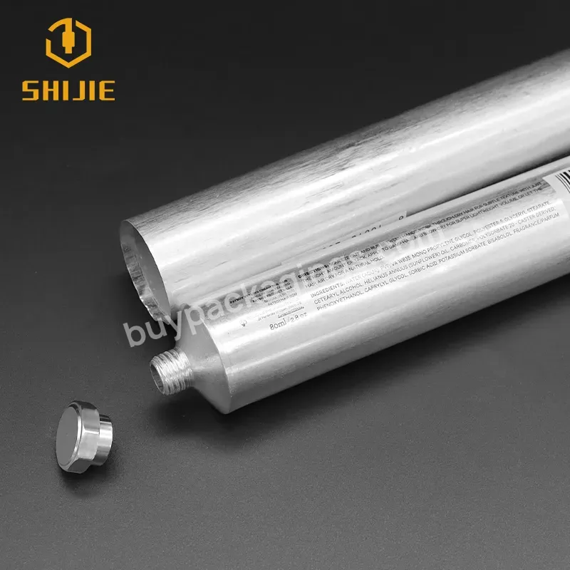 Shijie Eco Friendly 50ml 100ml 150ml 200ml Aluminum Tube Packaging Collapsible Tube For Hair Loss Cream