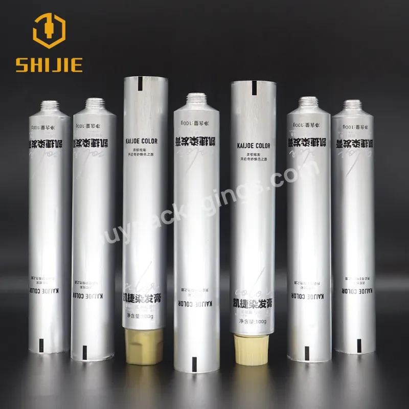 Shijie Metal Cosmetic Aluminum Packaging Tube Hand Cream Aluminum Tube 60ml 80ml 100ml 120ml Custom Aluminum Hair Tube - Buy Packaging Aluminum Tubes,Toothpaste Collapsible Tube,50ml 100ml 150ml 200ml Toothpaste Collapsible Tube.