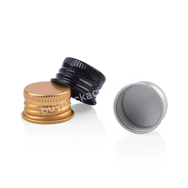 Shiny Gold Metal Screw Cap 24mm 28mm