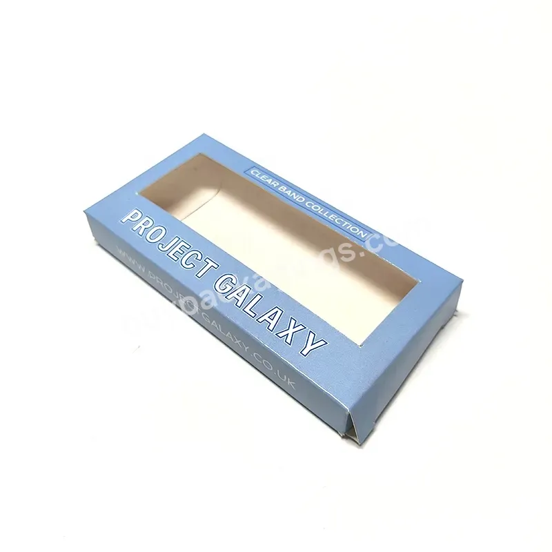 Shiny Luxury Hologram Stamping Cosmetic Paper Box Custom Mink Hair Eyelashes Strip With Customize Box