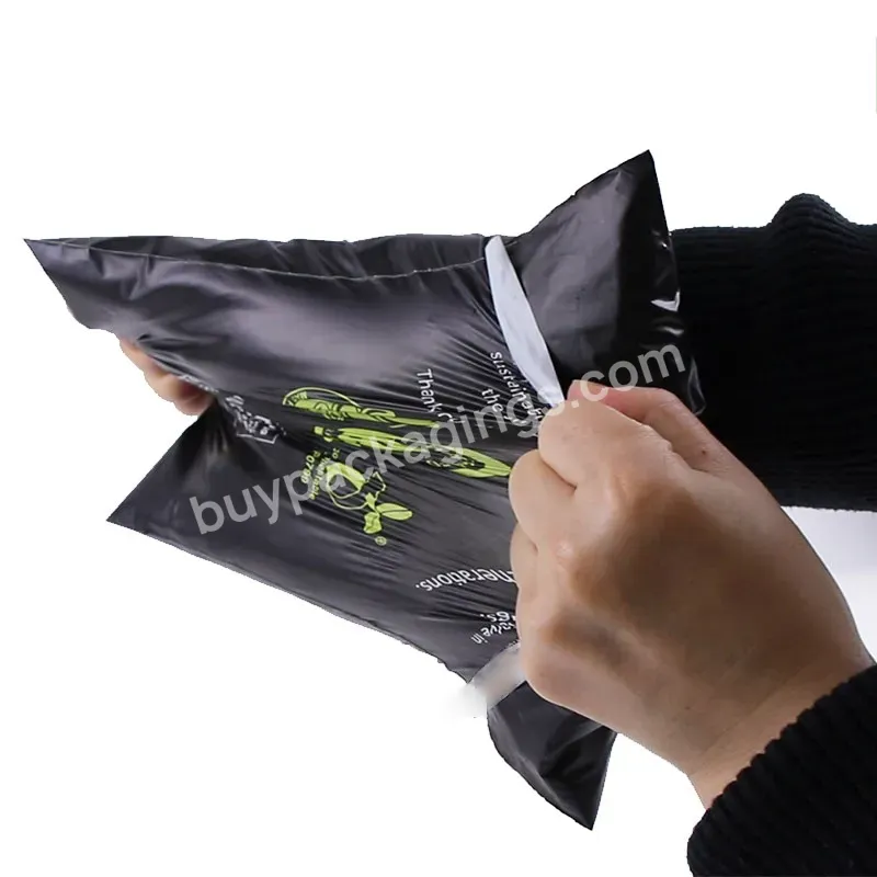 Ship Shipping Logo Custom Printed Poly Mailers Plastic Mailing Printed Express Recycled Black Courier Bags