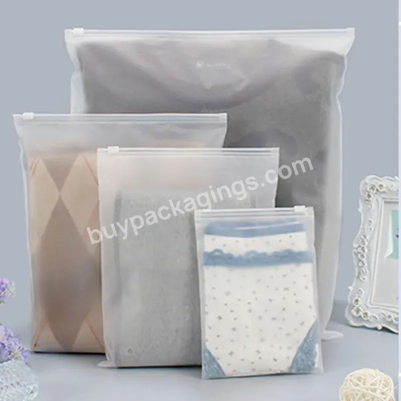 Shipping Bag Frosted Plastic Packaging Custom Size Printed Logo Zipper Bag