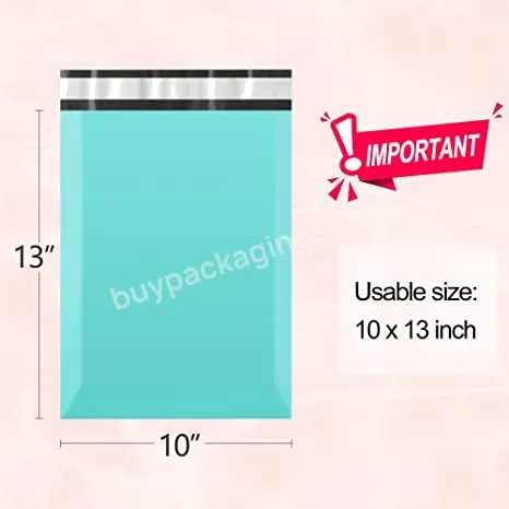 Shipping Bags 10x13 Teal Plastic Mailer Poly Plastic Mailer Strong Mailing Envelopes Packaging Postal Self Seal Adhesive